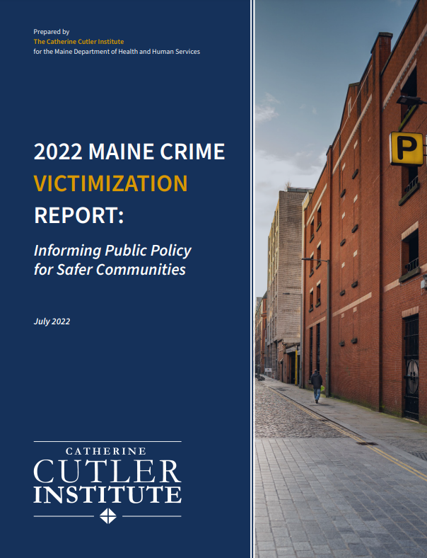 2022 Maine Crime Victimization report cover